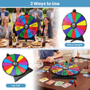20 Inches 14 Slots Spin Wheel with Blackboard Marker for Prizes