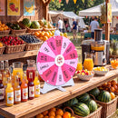 20 Inches 14 Slots Spin Wheel with Blackboard Marker for Prizes