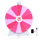 20 Inches 14 Slots Spin Wheel with Blackboard Marker for Prizes