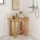 20 inch Teak Shower Bench Waterproof Shower Stool for Shaving Legs