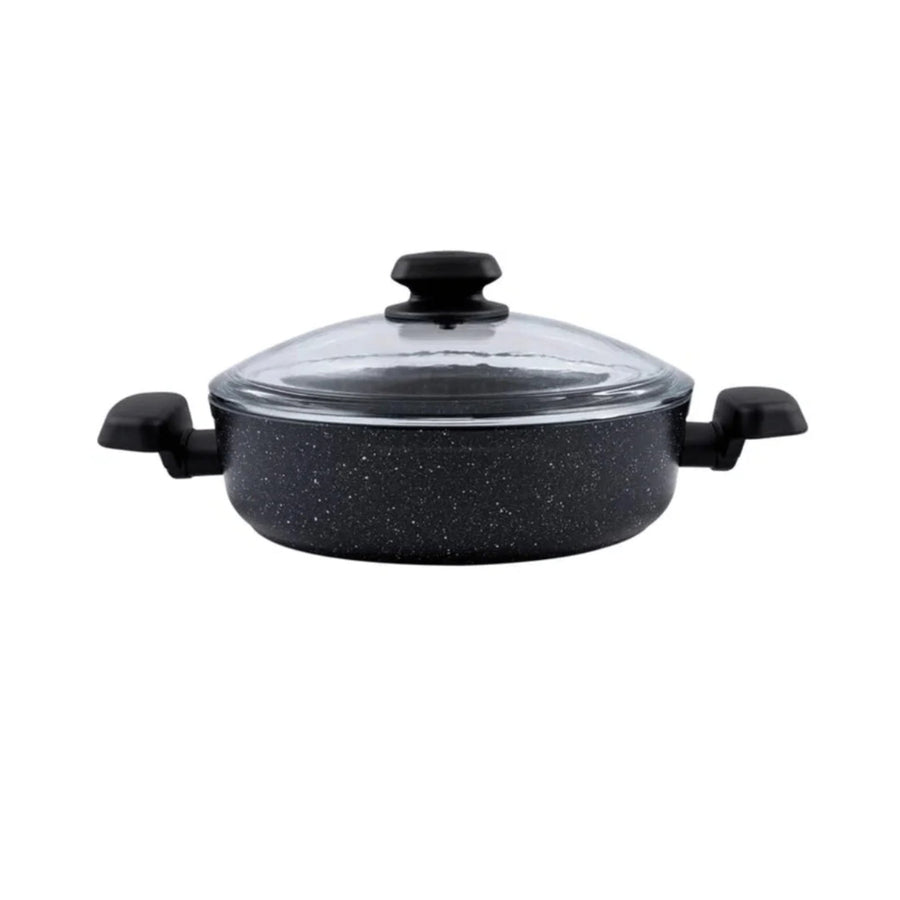 Ornella Aluminum Low Casserola 26X7Cm - Granite - A1344