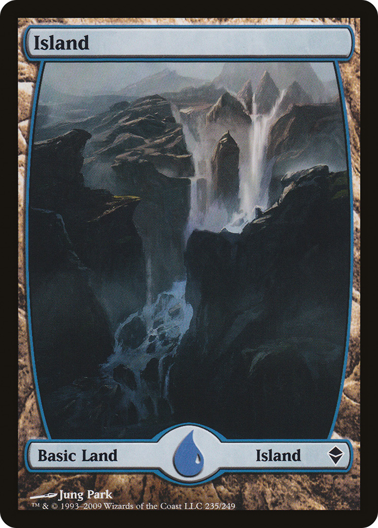 Island (ZEN-235) - Zendikar Foil