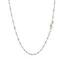 14k White Gold Singapore Chain 1.5mm