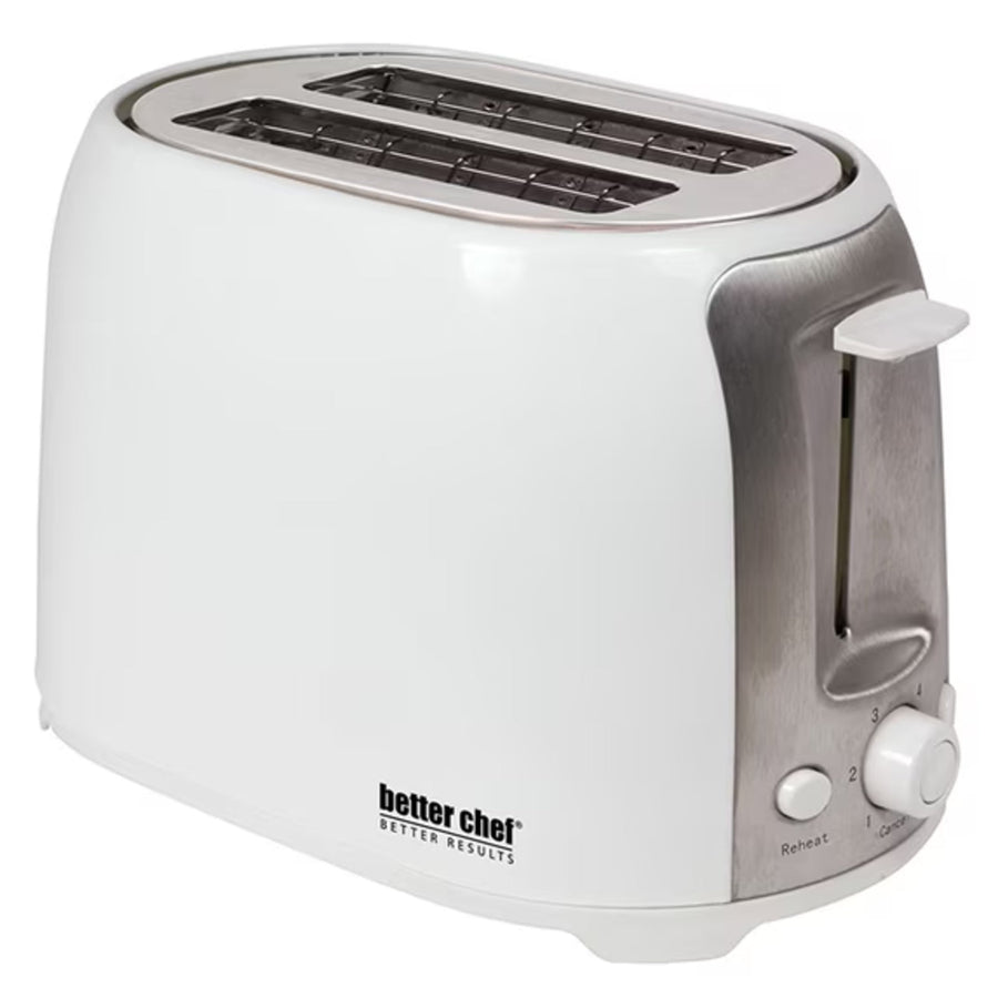 Better Chef Cool Touch Wide Slot Two Slice Toaster - White - IM-225W