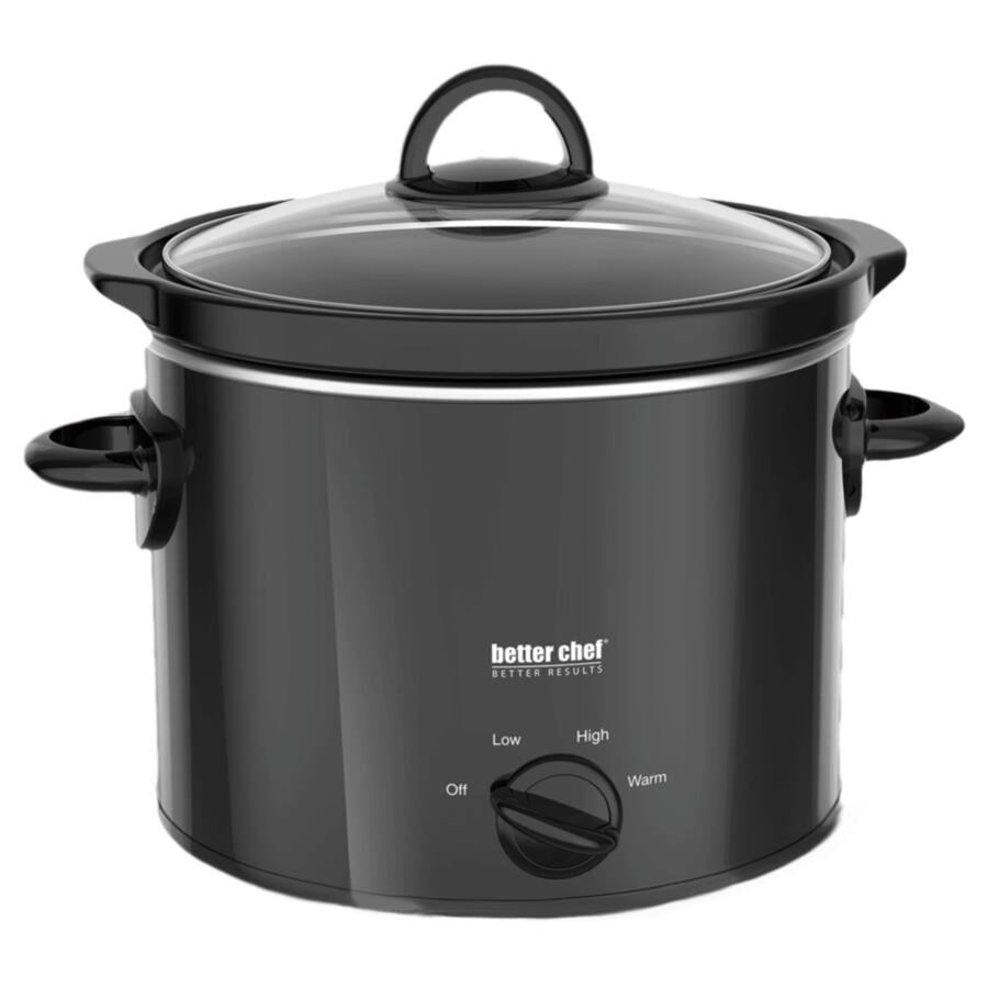 Better Chef 3-Quart Slow Cooker With Removable Stoneware Crock - Round - IM-461B