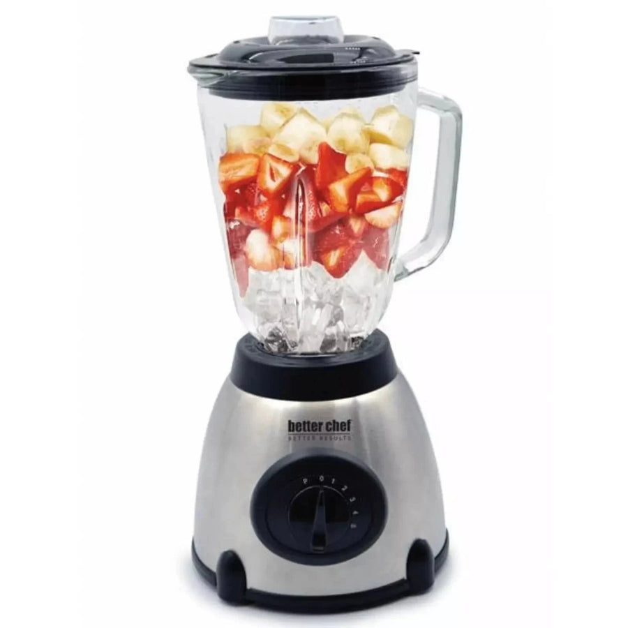 Better Chef 500W Glass Jar Blender - Stainless - IM-601S