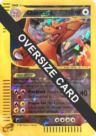 Charizard (Box Topper) 009/12 - Jumbo Cards Reverse Holofoil