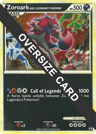 Zoroark and Legendary Pokemon (World of Illusions Promo)  - Jumbo Cards Holofoil