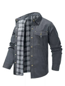 Men's Snap Down Long Sleeve Jacket