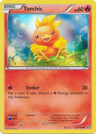 Torchic (Sheen Holo) 025/160 - Miscellaneous Cards & Products Holofoil