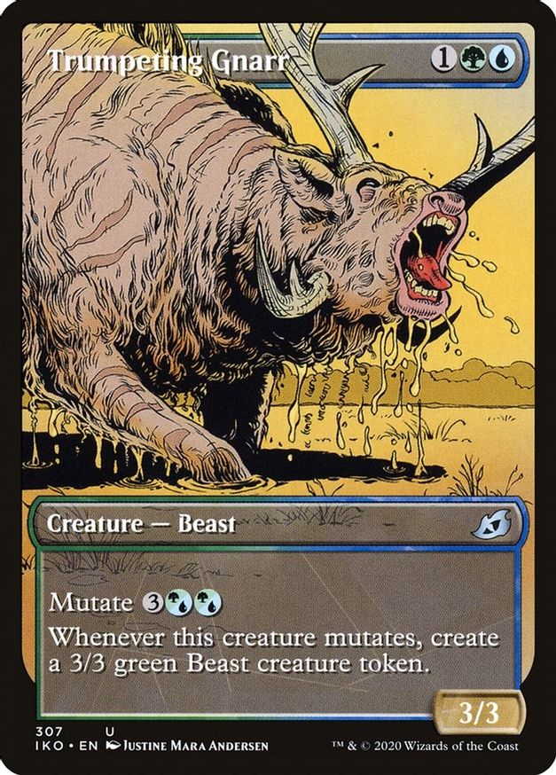 Trumpeting Gnarr (Showcase) | 307 | Ikoria: Lair of Behemoths