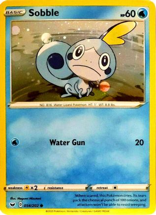Sobble (Cosmos Holo) 054/202 - Blister Exclusives Holofoil