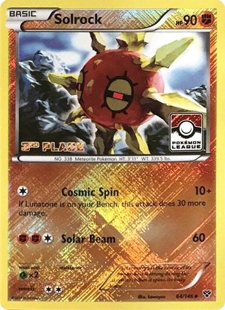 Solrock (Pokemon League) [3rd Place] 064/146 - League & Championship Cards Reverse Holofoil