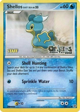 Shellos East Sea 106/132 - Nintendo Promos