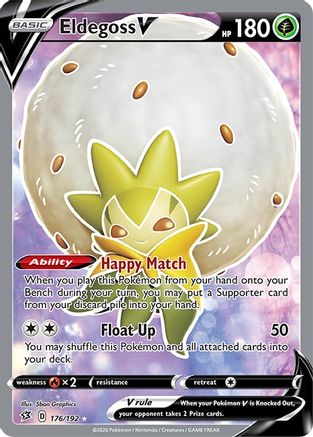 Eldegoss V (Full Art) 176/192 - SWSH02 Rebel Clash Holofoil