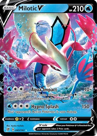 Milotic V 043/192 - SWSH02 Rebel Clash Holofoil
