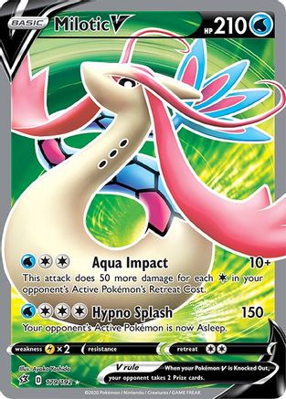Milotic V (Full Art) 179/192 - SWSH02 Rebel Clash Holofoil