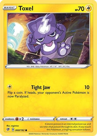 Toxel 068/192 - SWSH02 Rebel Clash Reverse Holofoil