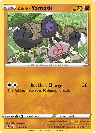 Galarian Yamask 101/192 - SWSH02 Rebel Clash Reverse Holofoil