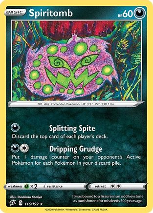 Spiritomb 116/192 - SWSH02 Rebel Clash Reverse Holofoil