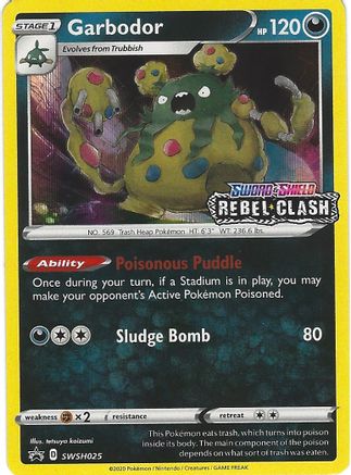 Garbodor SWSH025 - SWSH Sword & Shield Promo Cards - Holofoil
