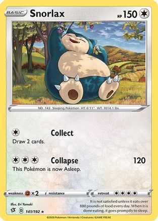 Snorlax 141/192 - SWSH02 Rebel Clash Reverse Holofoil