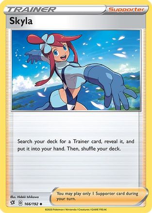Skyla 166/192 - SWSH02 Rebel Clash Reverse Holofoil