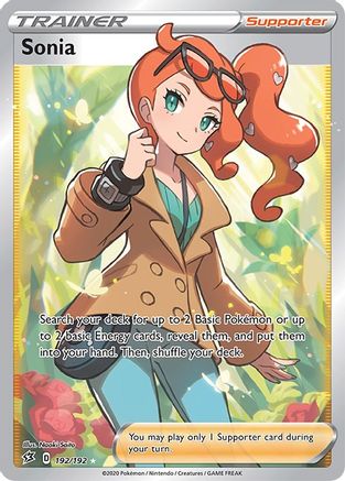 Sonia (Full Art) 192/192 - SWSH02 Rebel Clash Holofoil