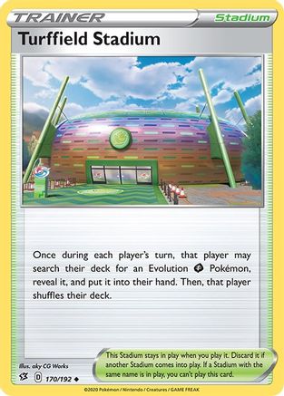Turffield Stadium 170/192 - SWSH02 Rebel Clash Reverse Holofoil