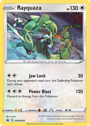 Rayquaza SWSH029/307 - SWSH Sword & Shield Promo Cards Holofoil