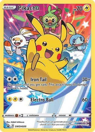 Pikachu SWSH020/307 - SWSH Sword & Shield Promo Cards Holofoil
