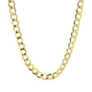 5.3mm 14k Yellow Gold Curb Chain