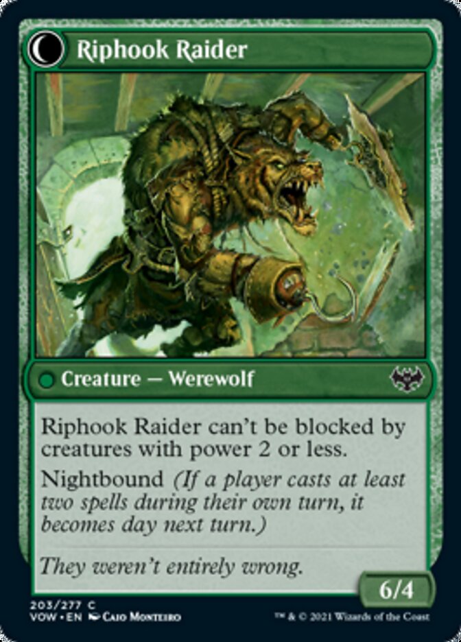 Hookhand Mariner // Riphook Raider (VOW-203) - Innistrad: Crimson Vow: (Double Faced Transform) Foil