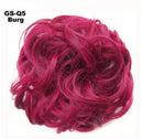 Fluffy Drawstring Curly Hair Bun Hair Set