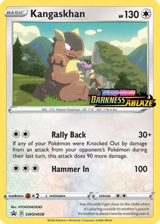 Kangaskhan SWSH038 - SWSH Sword & Shield Promo Cards - Holofoil