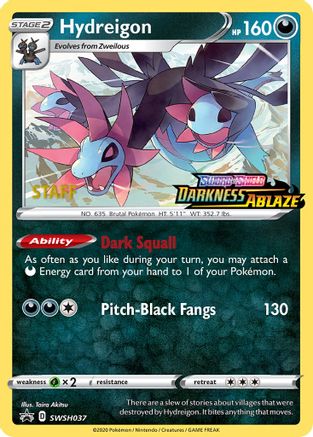 Hydreigon SWSH037 - SWSH Sword & Shield Promo Cards - Holofoil