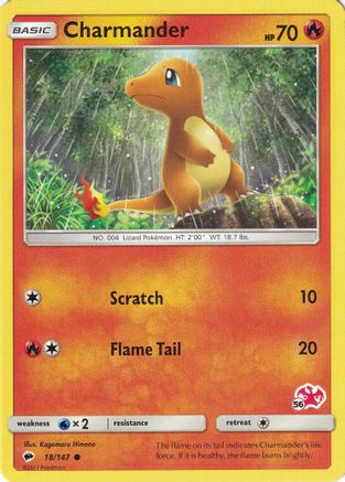 Charmander (# Charizard Stamped) 018/147 - Battle Academy