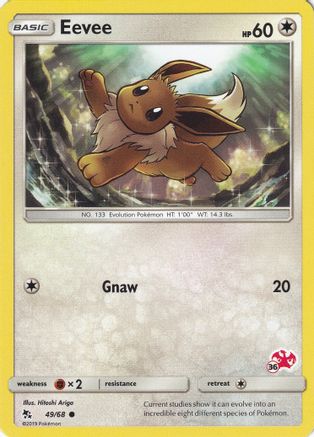 Eevee (# Charizard Stamped) 049/068 - Battle Academy