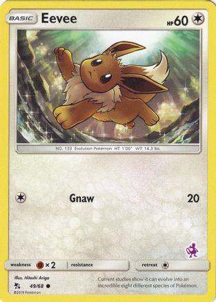 Eevee (Mewtwo Stamped) 049/68 - Battle Academy