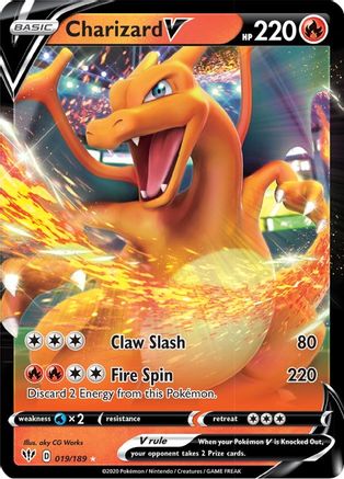 Charizard V 019/189 - SWSH03 Darkness Ablaze Holofoil