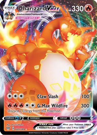 Charizard VMAX 020/189 - SWSH03 Darkness Ablaze Holofoil