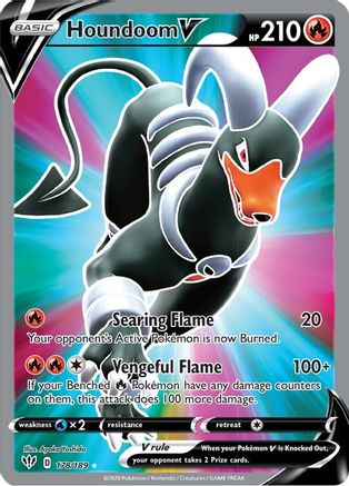 Houndoom V (Full Art) 178/189 - SWSH03 Darkness Ablaze Holofoil