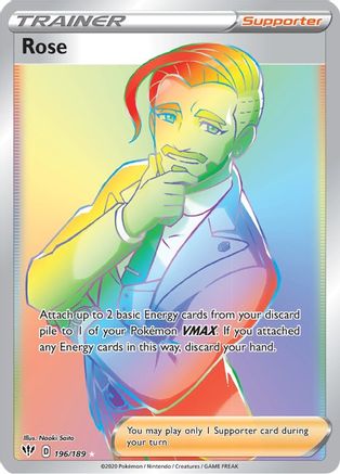 Rose (Secret) 196/189 - SWSH03 Darkness Ablaze Holofoil