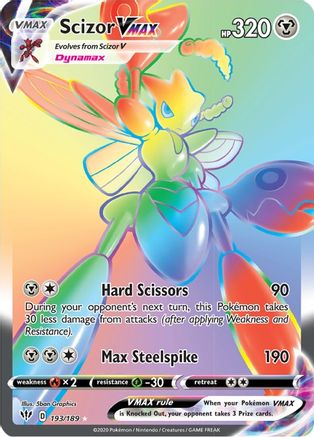 Scizor VMAX (Secret) 193/189 - SWSH03 Darkness Ablaze Holofoil