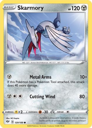 Skarmory 120/189 - SWSH03 Darkness Ablaze