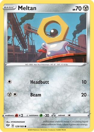 Meltan 129/189 - SWSH03 Darkness Ablaze