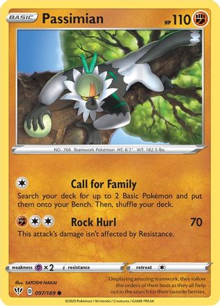 Passimian 097/189 - SWSH03 Darkness Ablaze Reverse Holofoil