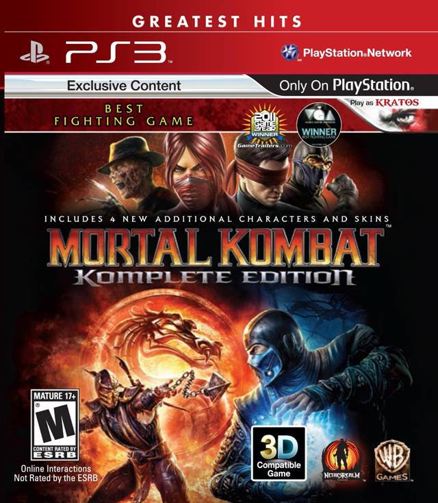 Mortal Kombat Komplete Edition (Greatest Hits) (Playstation 3)