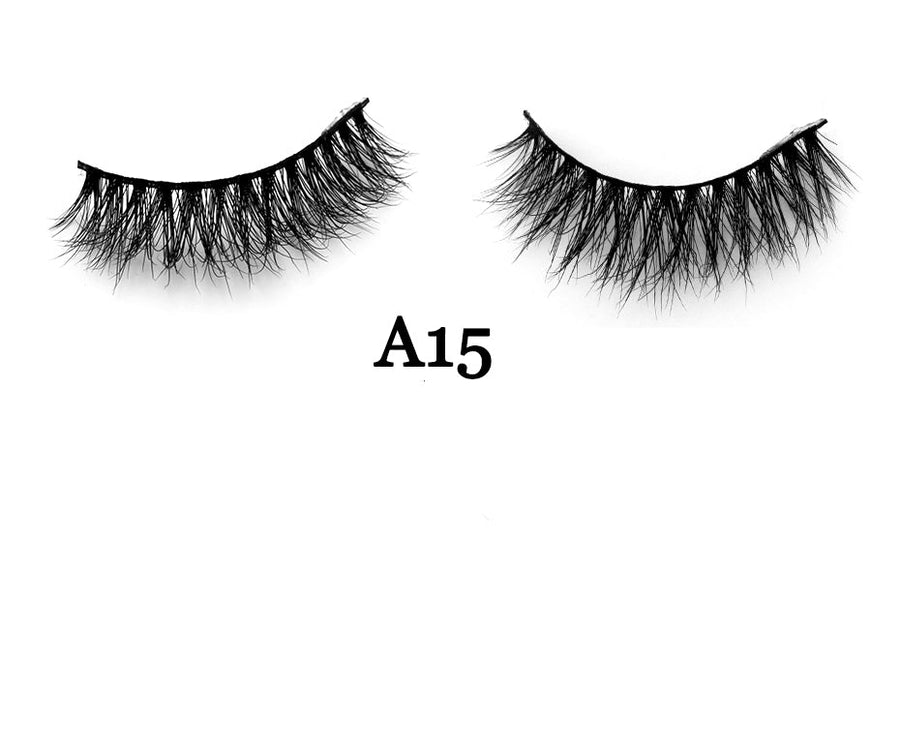 Handmade 3D Mink Full Strip False Eyelashes - Family