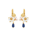 Jardin Monet Vintage Flower Enamel Earrings